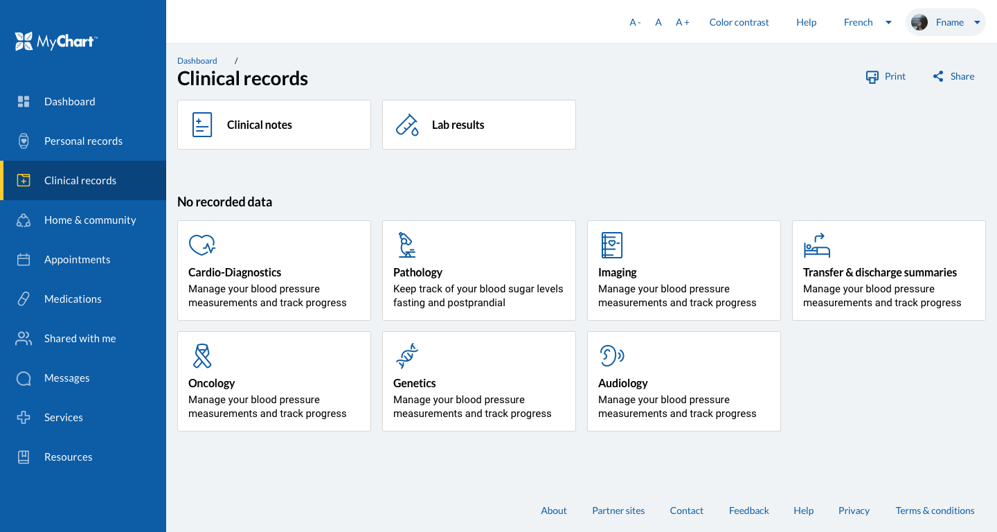 clinical records design